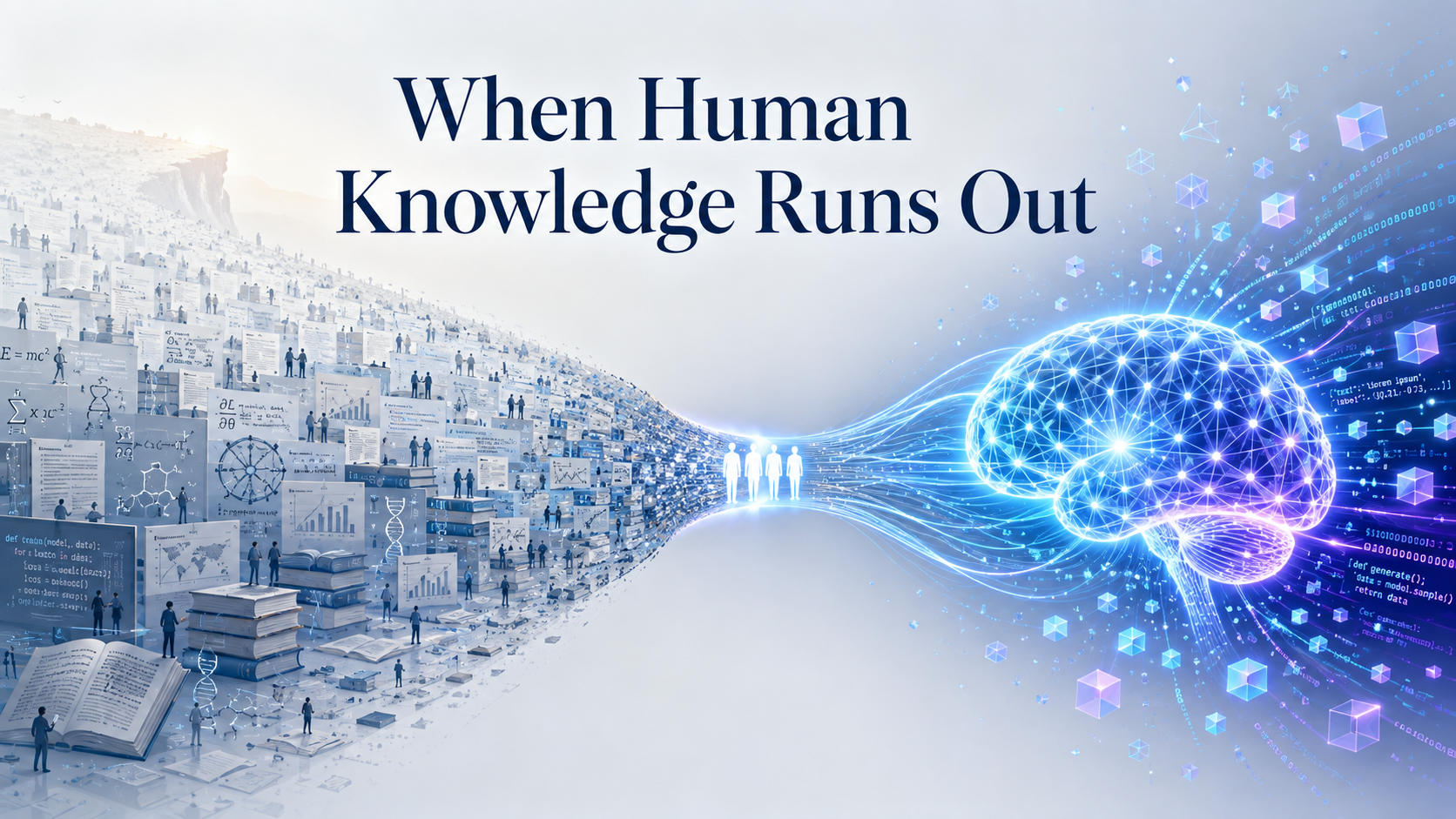 What Happens to AI Learning When Human Knowledge Runs Out?